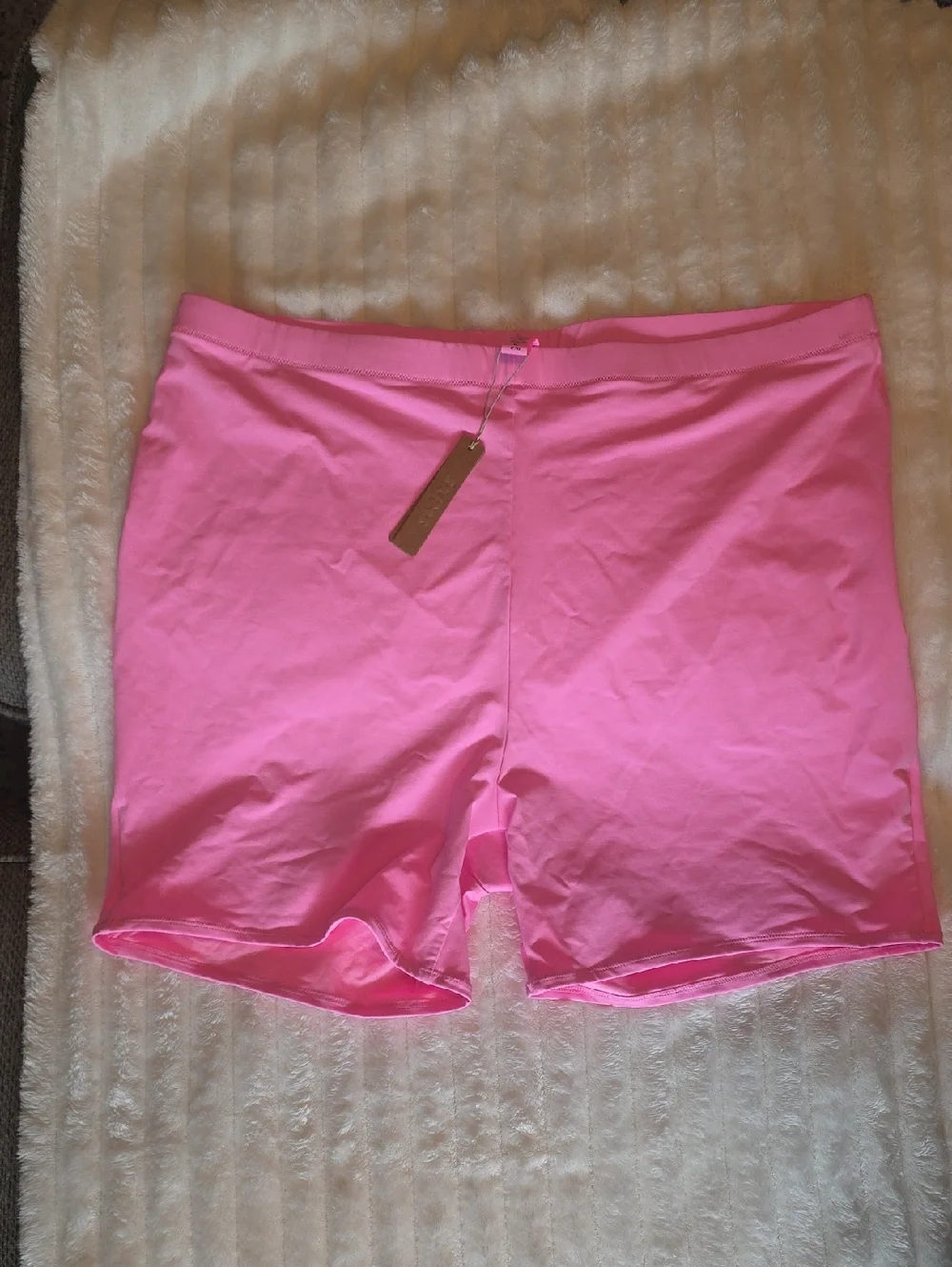 0257 SKIMS Pink Swim Shorts
